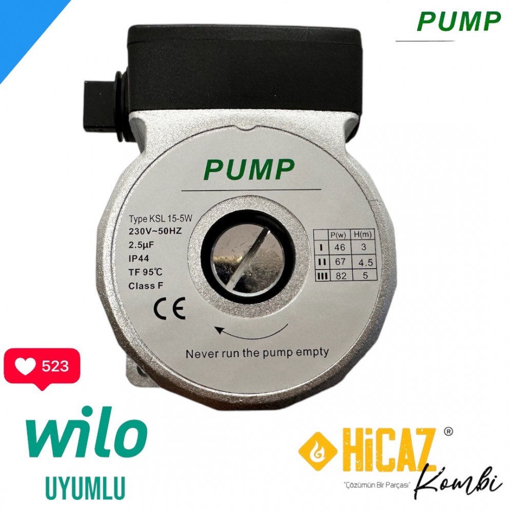 Pump Sirkilasyon pompası Wilo uyumlu