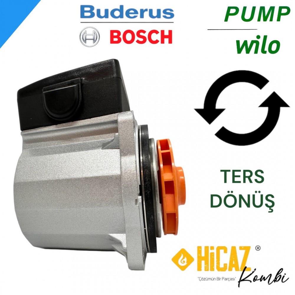 Pump wilo ters dönüş Bosch Buderus uyumlu sirkilasyon pompası