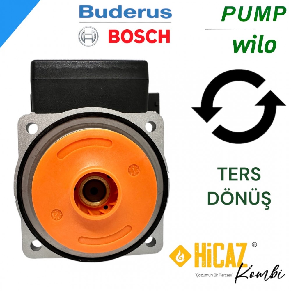 Pump wilo ters dönüş Bosch Buderus uyumlu sirkilasyon pompası