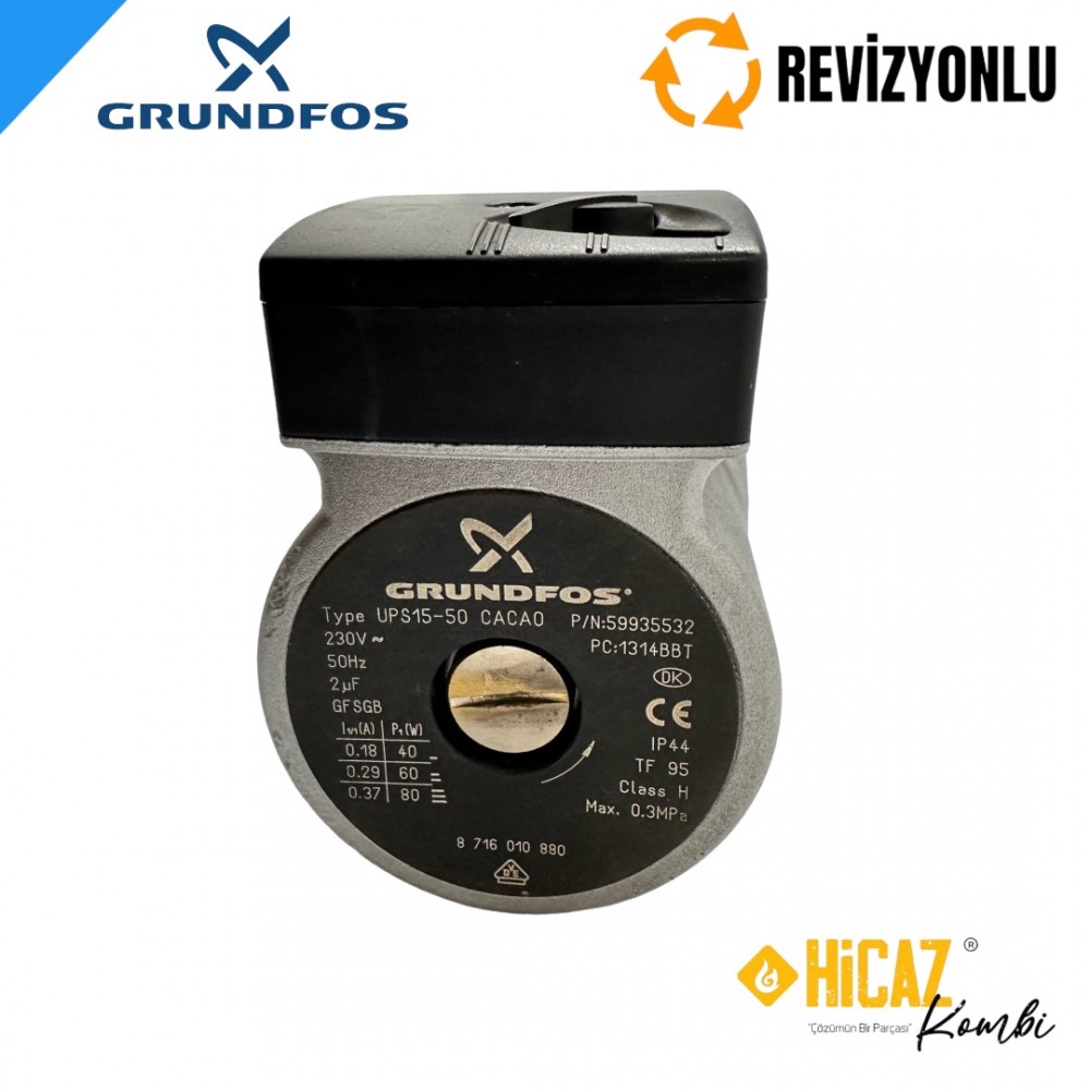 Grundfos Revizyonlu Sirkilasyon pompası