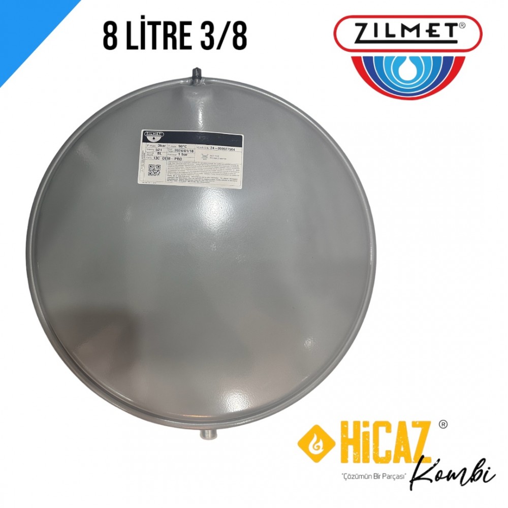 8 litre 3/8 zilmet genleşme tankı