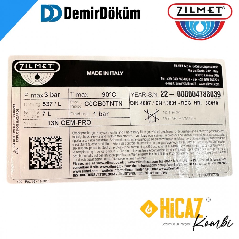 Demirdöküm neva Nitromix genleşme tankı