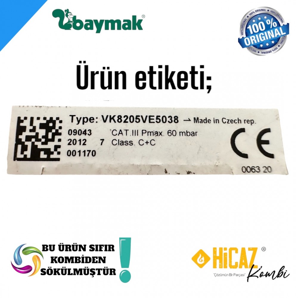 Baymak Lunatech - startech 24w honeywell gaz valfi