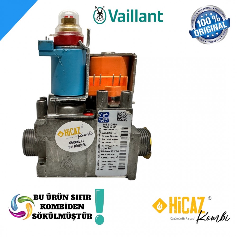 Vaillant 845 gaz Valfi turuncu
