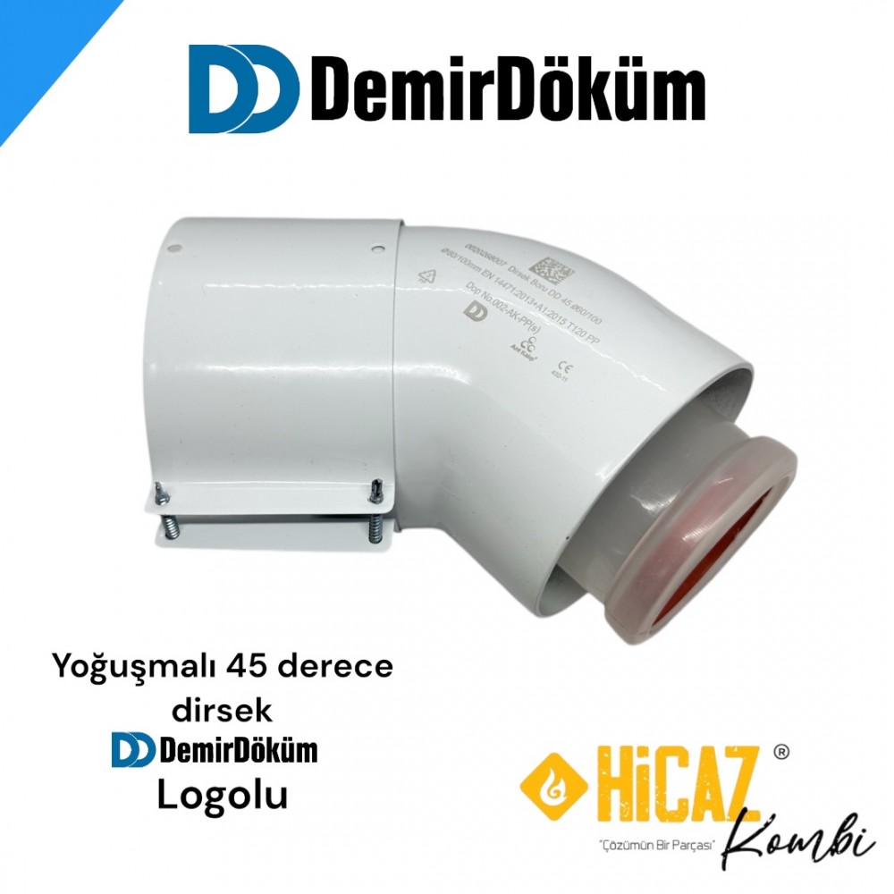 45 derece HERMETIK dirsek üniversal