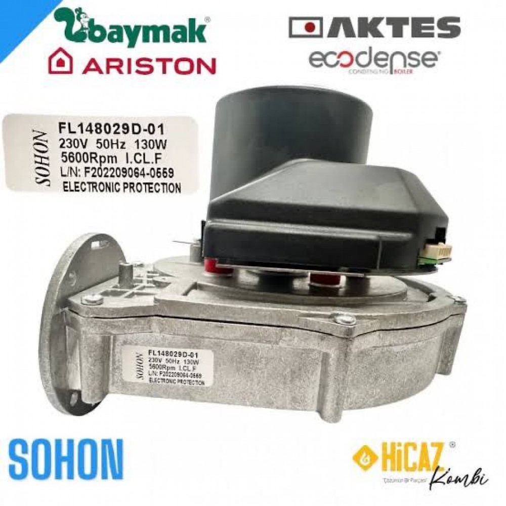 Baymak Lectus 115 kW sohon ithal kombi kazan fan