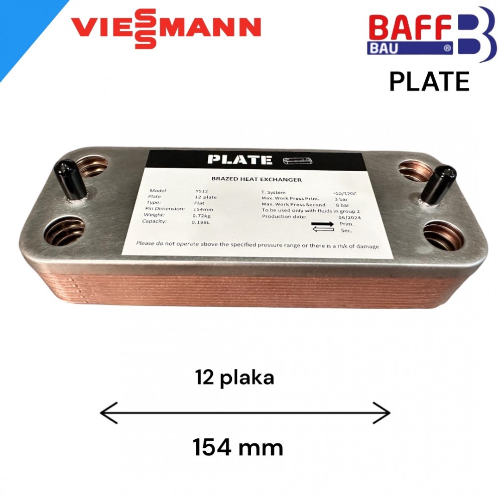 Viessman plaka Esanjör plate baff
