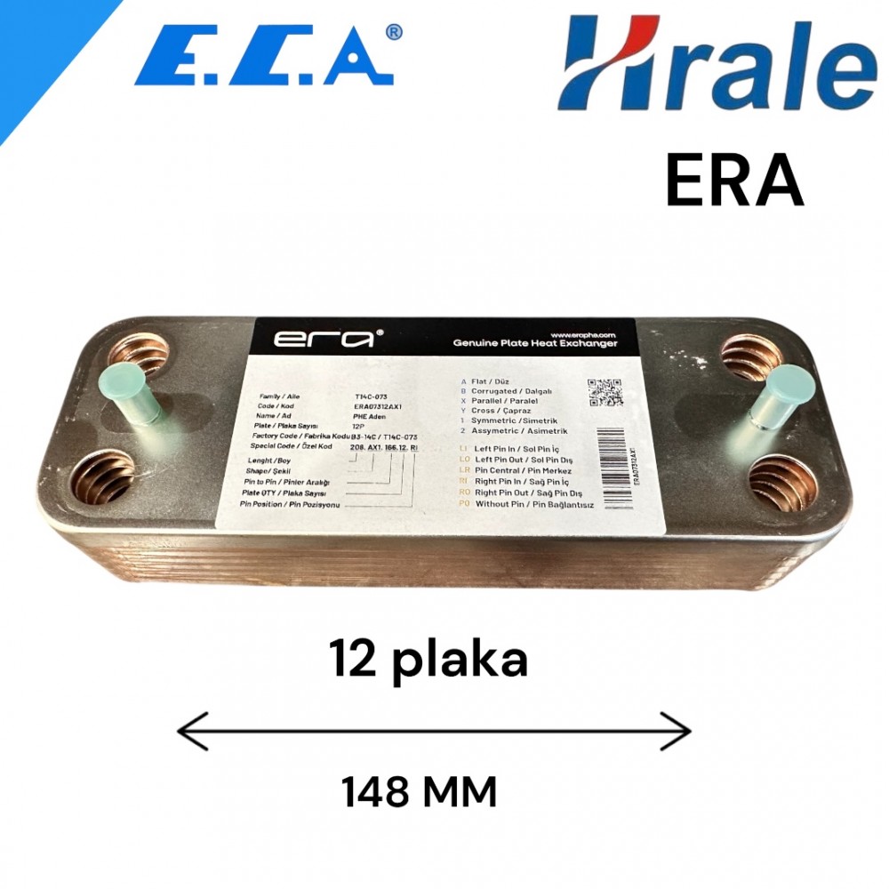 Hrale ECA plakalı Esanjör
