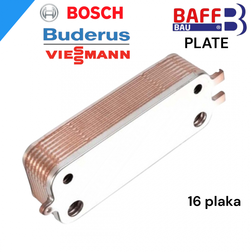 Bosch buderus - Viessman w50 modeli 16 plaka Esanjör baff - plate