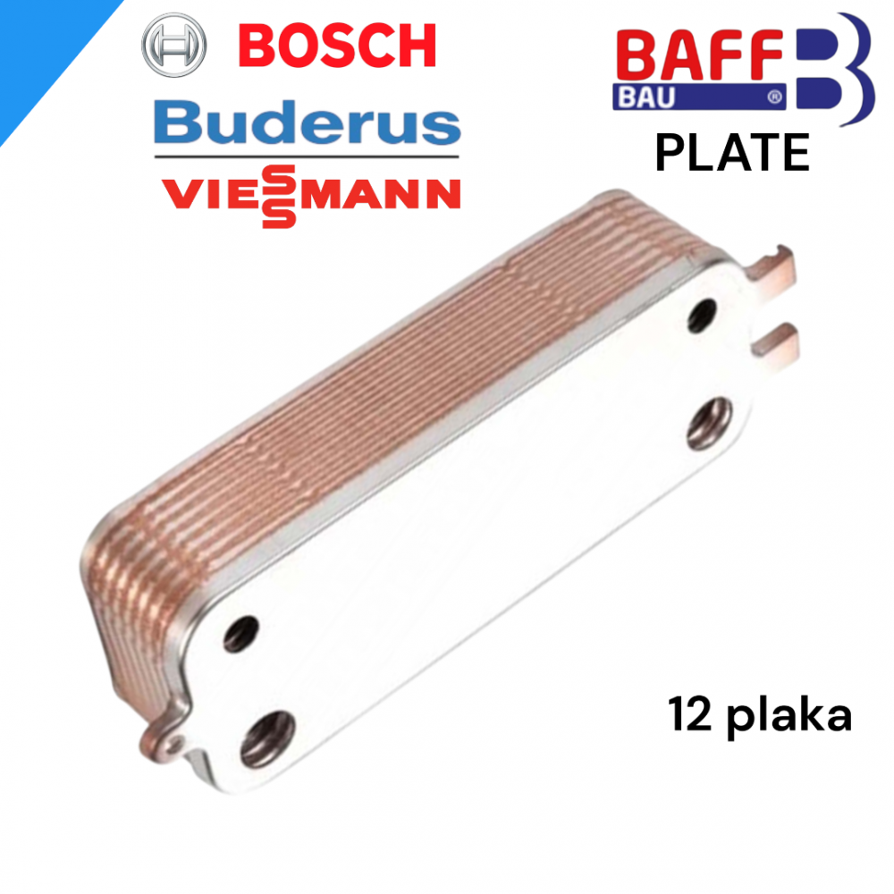 Bosch buderus - Viessman w50 modeli 12 plaka Esanjör baff - plate