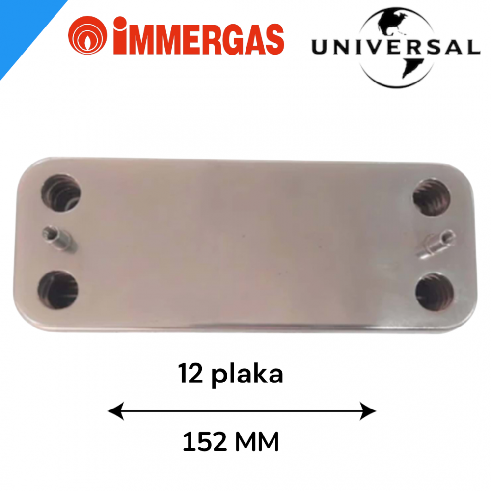 İmmergas 12 plaka Esanjör üniversal