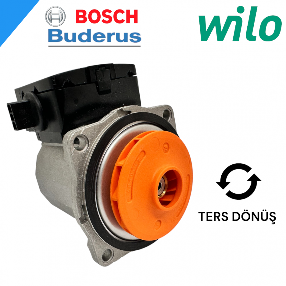 Wilo 82w Sirkilasyon pompası ters dönüş Bosch buderus uyumlu