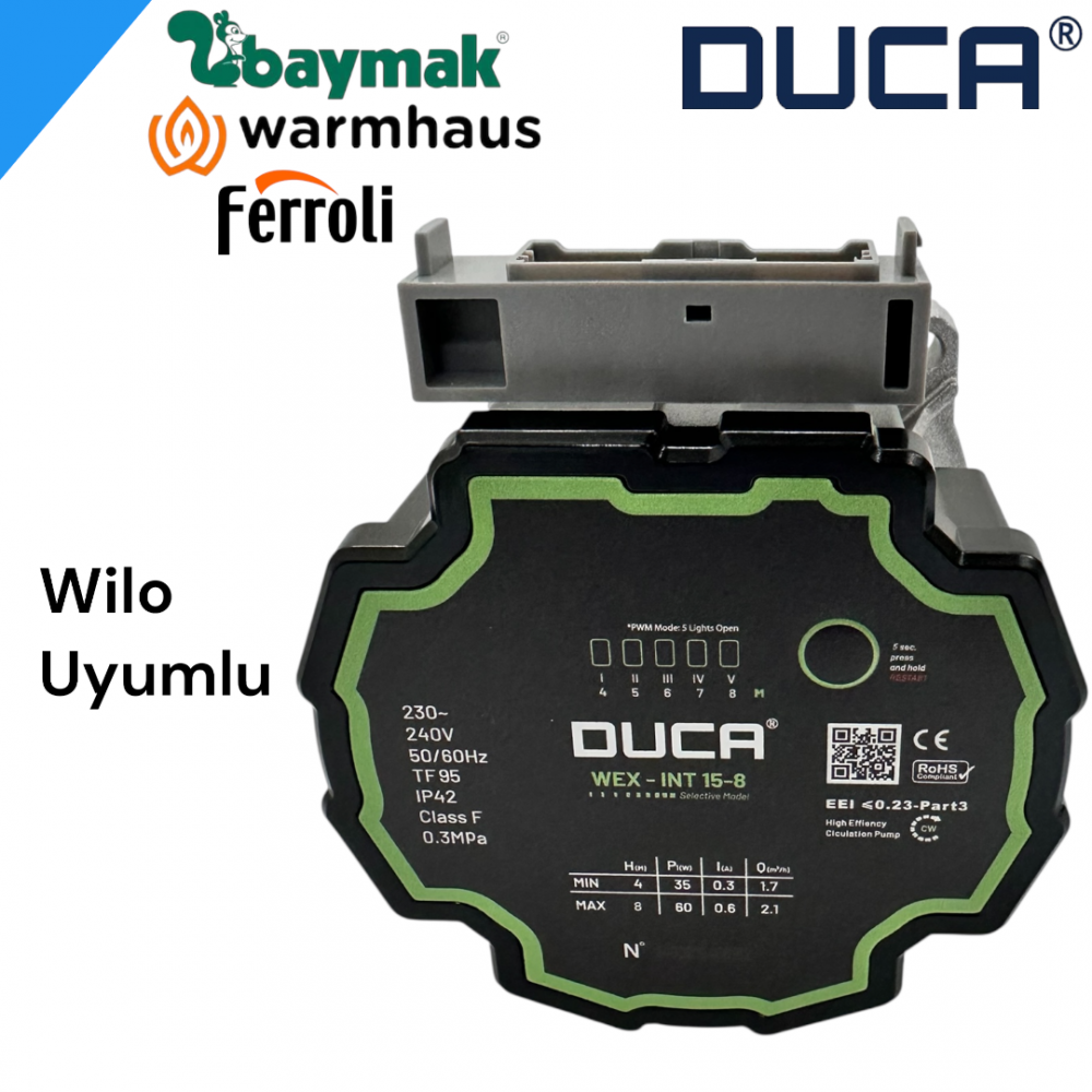 Wilo erp duca Sirkilasyon pompası