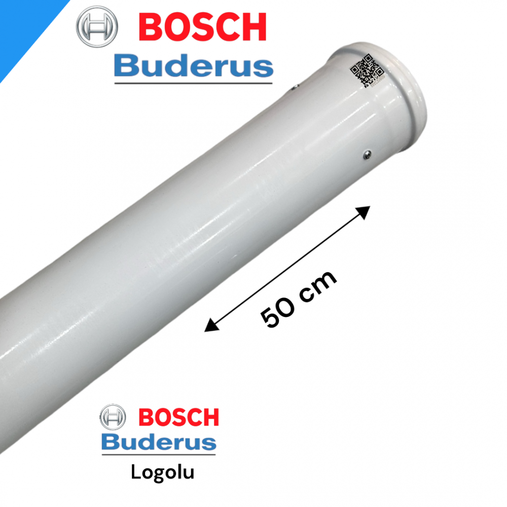 50 cm Yoğuşmalı baca uzatması logolu universal