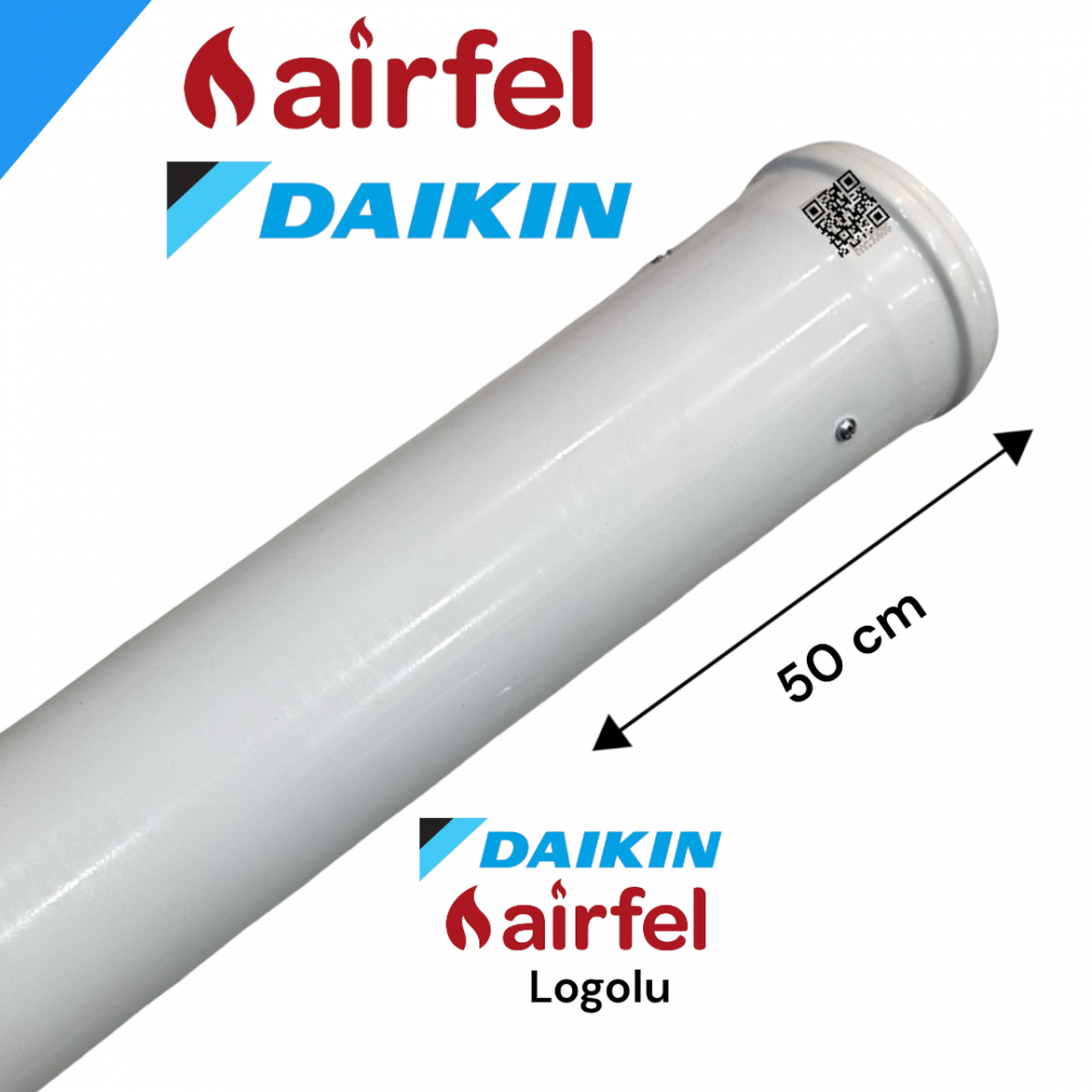 50 cm Yoğuşmalı baca uzatması logolu universal