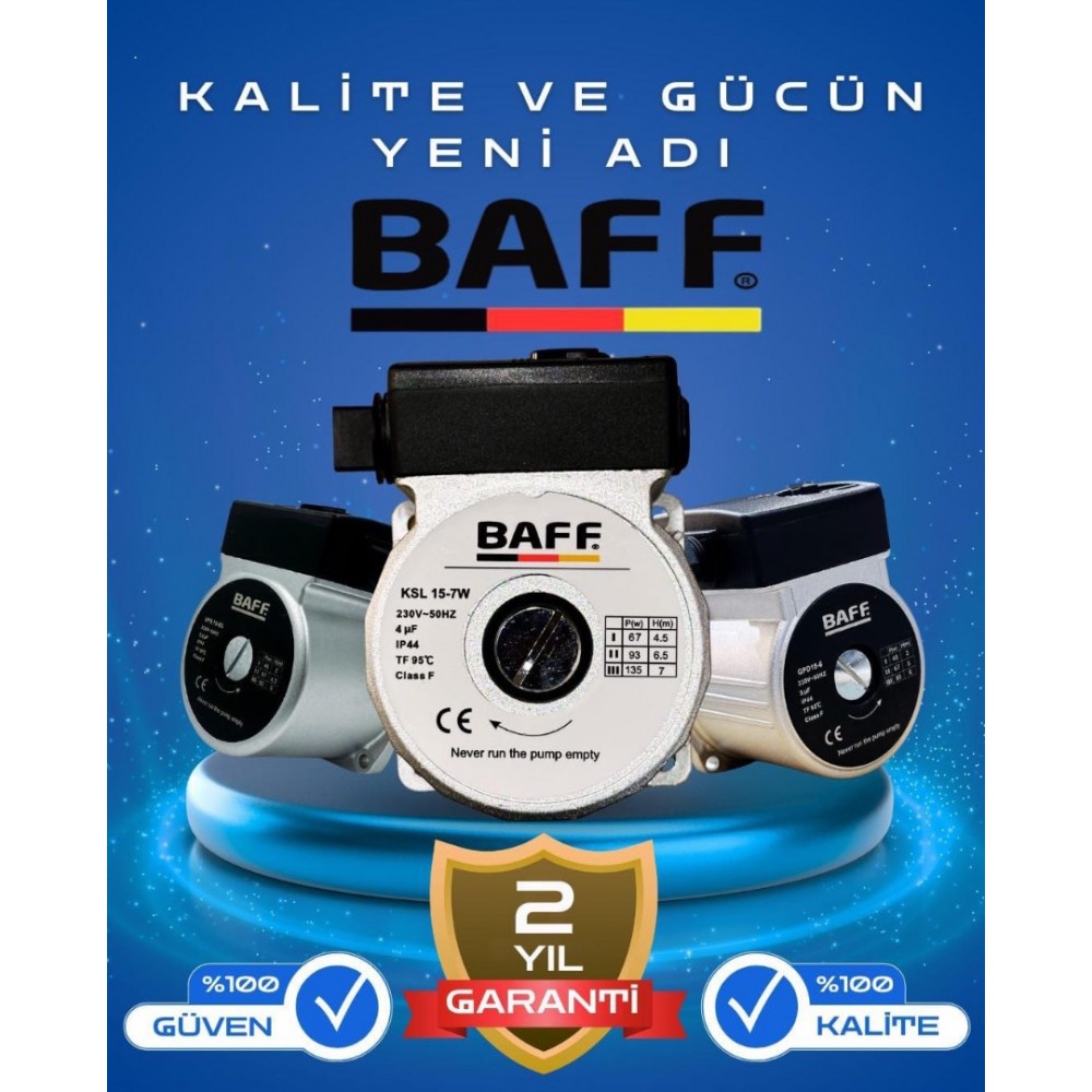 Baff wilo uyumlu 15/50 rotor